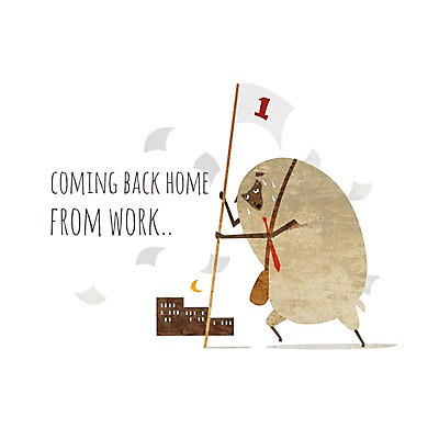 PSD 동물 캐릭터 한마리 1 동물캐릭터 가방 일러스트 넥타이 피곤 들기 사람없음 달 깃발 양 문서 땀 열정 양캐릭터 야근 일러캐릭터 자연요소 잡화 감정 컨셉 비즈니스 포유류 모션 업무 파일형식