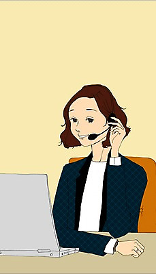 PSD 라이프스타일 여자 의자 일러스트 실내 한명 사람 성인 노트북 사무실 헤드셋 직장인 상담원 만화 책상 아트툰 여자만 여자한명만 성인여자만 성인만 국내일러스트 직업 1 음향기기 가구 비즈니스 내부 생활 전자제품 헤드폰 사무원 그림 파일형식