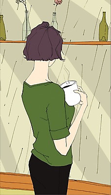 PSD 식물 라이프스타일 여자 꽃 여유 커피 음료 일러스트 휴식 선반 실내 한명 사람 성인 컵 꽃병 병 만화 안식처 아트툰 여자만 여자한명만 성인여자만 성인만 국내일러스트 1 식기 감정 가구 컨셉 내부 생활 그림 파일형식