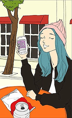 주간 PSD 나무 식물 라이프스타일 여자 여유 일러스트 탁자 거리 맥주 한명 사람 성인 야외 건물 과자 만화 가로수 비니 아트툰 여자만 여자한명만 성인여자만 성인만 혼족 국내일러스트 자연요소 모자_잡화 1 건축물 감정 가구 디저트 주류 생활 그림 싱글라이프 파일형식