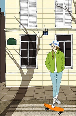 주간 PSD 라이프스타일 여자 일러스트 거리 한명 사람 성인 취미 야외 건물 스케이트보드 보드 횡단보도 만화 아트툰 여자만 여자한명만 성인여자만 성인만 국내일러스트 자연요소 1 건축물 스포츠 생활 보드_스포츠 보행로 그림 파일형식