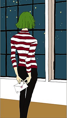 PSD 라이프스타일 응시 여자 별 일러스트 창문 밤하늘 실내 한명 사람 성인 공간 관찰 야간 만화 편지 창가 아트툰 여자만 여자한명만 성인여자만 성인만 국내일러스트 자연요소 1 시선 모션 하늘 내부 생활 그림 파일형식