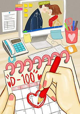 PSD 손 여자 기념일 행복 일러스트 표시 실내 사랑 한명 사람 이벤트 성인 신체부위 사무실 모니터 달력 키보드 마우스 전화기 책상 포스트잇 연필꽂이 디데이 백일 성인만 국내일러스트 1 감정 가구 비즈니스 문구용품 내부 컴퓨터 컴퓨터용품 메모지 파일형식