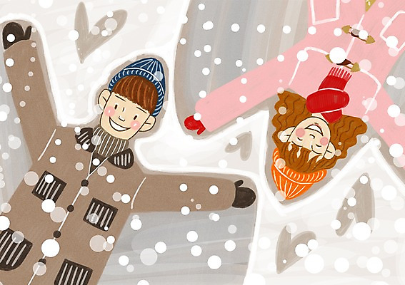 주간 PSD 모자 커플 계절 여자 남자 행복 장갑 겨울 데이트 일러스트 사랑 사람 야외 두명 눕기 목도리 눈 국내일러스트 자연요소 잡화 감정 관계 모션 날씨 파일형식