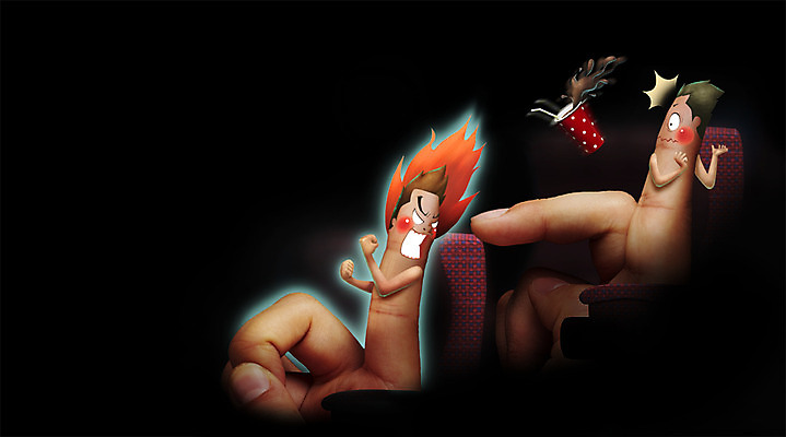 PSD 편집 편집이미지 손 남자 음료 백그라운드 의자 손가락 포토일러 의인화 사람 성인 두명 신체부위 놀람 분노 표현 영화관 영화 콜라 매너 성인만 이미지편집 감정 가구 문화예술 표정 예절 극장 탄산음료 파일형식