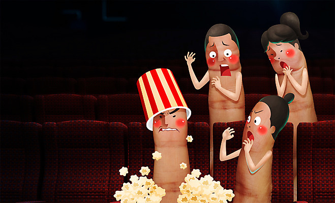 PSD 편집 편집이미지 손 여자 남자 백그라운드 손가락 포토일러 디저트 의인화 사람 여러명 성인 신체부위 분노 표현 영화관 영화 팝콘 실수 매너 성인만 이미지편집 감정 음식 다수 문화예술 예절 극장 파일형식