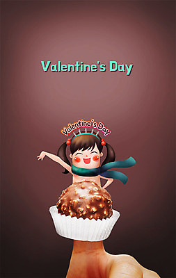 PSD 편집 편집이미지 손 여자 백그라운드 프로포즈 손가락 데이이벤트 포토일러 발렌타인데이 의인화 한명 사람 이벤트 성인 신체부위 초콜릿 표현 성인만 이미지편집 1 기념일 디저트 파일형식