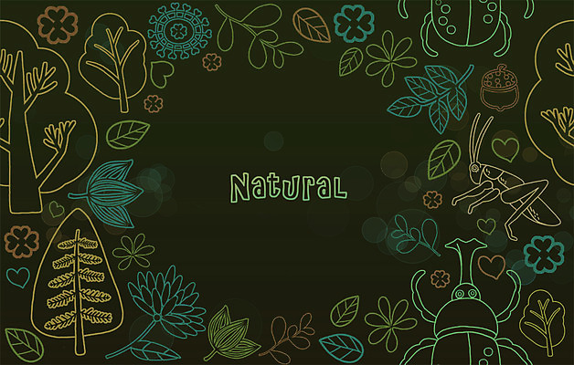 PSD 나무 식물 동물 디자인 계절 꽃 곤충 백그라운드 패턴 일러스트 자연 나뭇잎 풍경 사람없음 봄 신비 딱정벌레 복잡 국내일러스트 컨셉 잎 무늬 생태계 파일형식