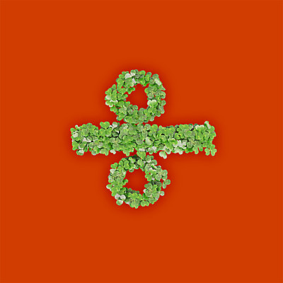 PSD 식물 편집이미지 문자 기호 텍스트 타이포그라피 사람없음 초록색 3D 새싹 주황색 풀 클로버 나누기 연산기호 편집3D 컬러 디지털합성 파일형식