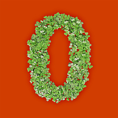 PSD 식물 편집이미지 문자 텍스트 타이포그라피 사람없음 초록색 숫자 3D 새싹 주황색 풀 클로버 영 편집3D 컬러 디지털합성 파일형식