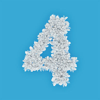 PSD 식물 편집이미지 문자 꽃 하늘색 텍스트 타이포그라피 사람없음 숫자 3D 흰색 4 사 파란배경 편집3D 컬러 백그라운드 파란색 디지털합성 파일형식