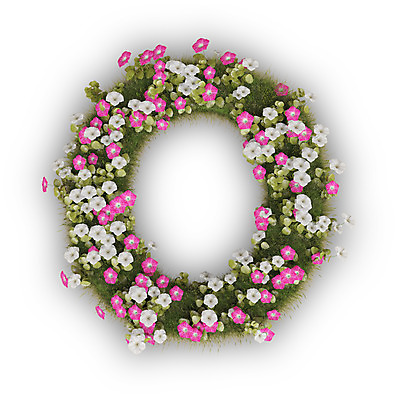 PSD 식물 편집이미지 문자 알파벳 영어 꽃 분홍색 텍스트 대문자 타이포그라피 사람없음 3D 흰색 오 나팔꽃 O 편집3D 컬러 디지털합성 파일형식