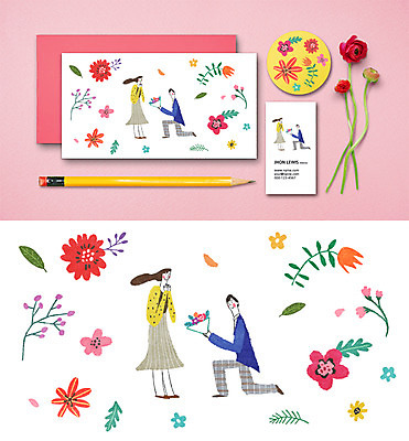 PSD 식물 템플릿 편집 표지디자인 커플 여자 남자 꽃 꽃다발 결혼 프로포즈 결혼식 봉투 종류 사랑 사람 성인 두명 연필 편지 청첩장 엽서 초대장 목업 성인만 이미지템플릿 카드프레임 감정 관계 학용품 카드_감사 프레임 이벤트 필기구 파일형식