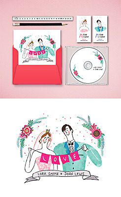 PSD 식물 템플릿 편집 표지디자인 커플 여자 남자 꽃 웨딩드레스 결혼 결혼식 봉투 자 종류 사랑 사람 정장 턱시도 성인 두명 연필 CD 편지 청첩장 엽서 초대장 목업 성인만 이미지템플릿 카드프레임 드레스 옷 감정 관계 문구용품 학용품 카드_감사 프레임 이벤트 필기구 파일형식