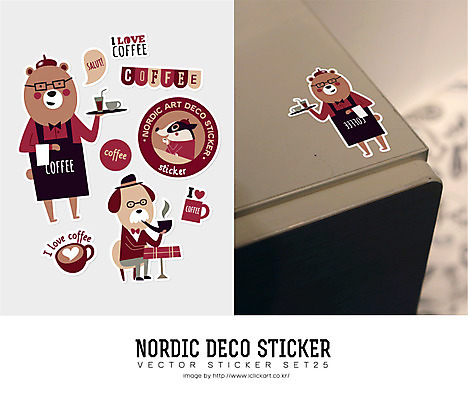 동물 캐릭터 커피 음료 동물캐릭터 스티커 일러스트 곰 탁자 북유럽 북유럽스타일 사람없음 카페 강아지 서빙 스컹크 일러캐릭터 AI파일 유럽 가구 포유류 반려동물 상점 개 스타일 파일형식 벡터