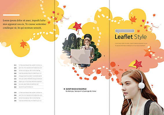 PSD 서양인 외국인 식물 백인 템플릿 편집 표지디자인 북디자인 배너 응시 출판디자인 계절 여자 표지 리플렛 여행 백그라운드 단풍 북커버 3단접지 나뭇잎 웃음 들기 사람 팜플렛 상반신 20대 성인 두명 헤드폰 음악감상 가을 알림 가을여행 여자만 성인여자만 청년만 청년여자만 성인만 이미지템플릿 시선 음향기기 잎 모션 표정 인종 청년 감상 파일형식 가을_계절