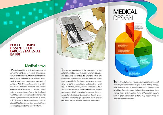 PSD 템플릿 편집 표지디자인 북디자인 출판디자인 내지 리플렛 백그라운드 북커버 3단접지 그래프 엑스레이 건강 한명 사람 팜플렛 상반신 치료 펜 의사 청사진 서류판 이미지템플릿 1 의학 필기구 사무용품 의료진 파일형식