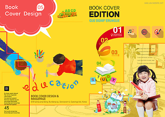 PSD 템플릿 편집 표지디자인 북디자인 여자 교육 남자 어린이 리플렛 북커버 색연필 사람 동양인 팜플렛 여러명 책 한국인 잡지 어린이만 이미지템플릿 다수 학용품 인종 간행물 파일형식