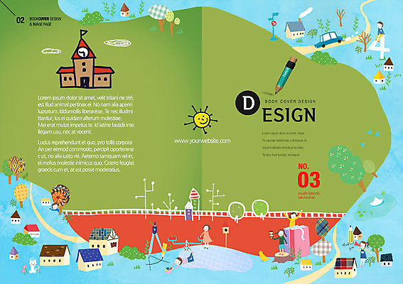 PSD 템플릿 편집 표지디자인 북디자인 여자 교육 남자 어린이 리플렛 북커버 학교 주택 사람 팜플렛 여러명 책 연필 마을 잡지 어린이만 이미지템플릿 다수 학용품 건물 간행물 필기구 파일형식