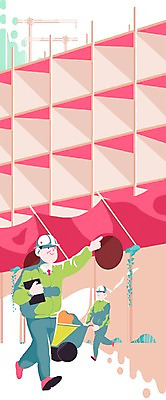 주간 PSD 남자 건축 일러스트 노동자 공사 사람 성인 야외 두명 건물 건설현장 감독 기중기 열정 남자만 성인남자만 성인만 국내일러스트 자연요소 직업 건축물 감정 건설업 중장비 파일형식