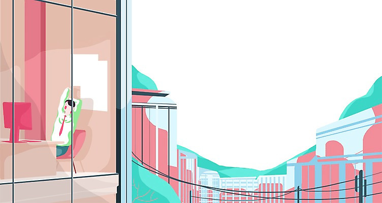 PSD 남자 백그라운드 의자 일러스트 비즈니스 창문 하늘 산 한명 사람 빌딩 성인 모니터 직장인 비즈니스맨 전봇대 기지개 열정 남자만 남자한명만 성인남자만 성인만 국내일러스트 직업 1 공공시설 감정 가구 모션 건물 컴퓨터 파일형식