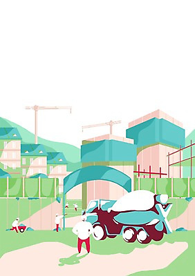 PSD 남자 건축 일러스트 아파트 공사 사람 여러명 성인 야외 건물 건설현장 기중기 열정 레미콘 분양 남자만 성인남자만 성인만 국내일러스트 건축물 감정 다수 부동산 주택 건설업 중장비 파일형식