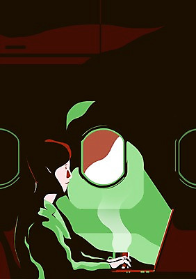 PSD 남자 일러스트 비즈니스 창문 비행기 실내 한명 사람 성인 노트북 업무 직장인 비즈니스맨 연기 커피잔 출장 열정 남자만 남자한명만 성인남자만 성인만 국내일러스트 직업 1 감정 커피 항공교통 잔 대중교통 내부 전자제품 작업 파일형식