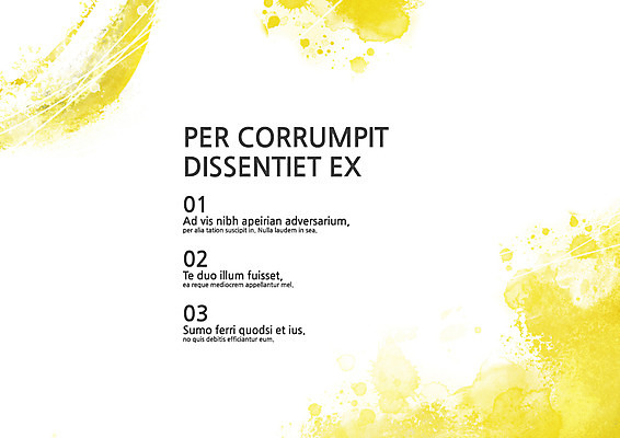 템플릿 내지 컬러 사람없음 노란색 물감 프레젠테이션 문서템플릿 서식 레이아웃 문서 번짐 제안서 목차 이미지템플릿 AI파일 미술도구 파일형식 벡터 효과