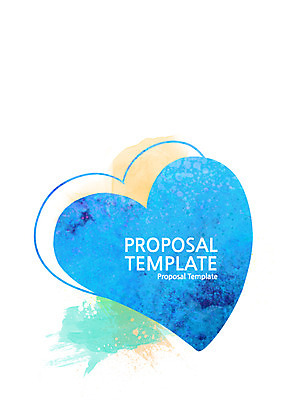 템플릿 표지 사람없음 물감 하트 프레젠테이션 문서템플릿 서식 레이아웃 문서 번짐 제안서 이미지템플릿 AI파일 모양 미술도구 파일형식 벡터 효과