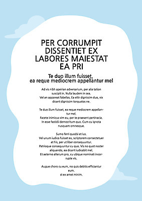 구름 템플릿 내지 사람없음 프레젠테이션 문서템플릿 서식 레이아웃 문서 제안서 이미지템플릿 AI파일 자연요소 파일형식 벡터