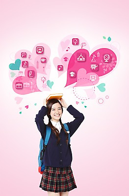 PSD 외국인 편집 편집이미지 학생 여자 교육 교복 분홍색 컬러 가방 청소년 새출발 새로움 한명 사람 동양인 하트 계획 신학기 여자만 여자한명만 십대만 십대여자만 십대여자한명만 이미지편집 모양 1 잡화 옷 컨셉 인종 출발 파일형식