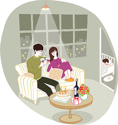 우먼라이프 라이프스타일 여자 기념일 남자 딸 행복 어린이 일러스트 가족 탁자 엄마 조명 실내 사람 성인 두명 컵 소파 케이크 침대 아빠 양주 부녀 국내일러스트 AI파일 식기 감정 가구 의자 관계 디저트 주류 이벤트 내부 생활 파일형식 벡터