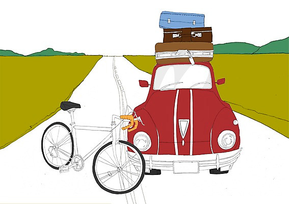 주간 PSD 도로 길 여행 이동 가방 일러스트 자동차 사람없음 야외 자전거 국내일러스트 자연요소 잡화 육상교통 컨셉 교통시설 바이크 파일형식