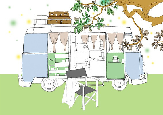 PSD 나무 여행 이동 의자 가방 일러스트 자동차 사람없음 야외 캠핑 커튼 캠핑카 국내일러스트 식물 잡화 육상교통 가구 컨셉 레저 파일형식