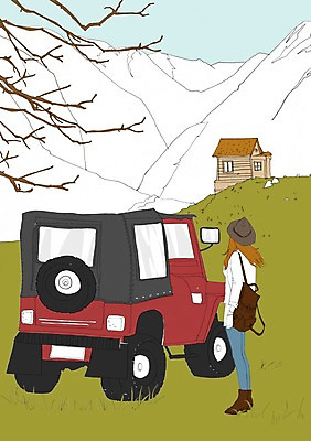 주간 PSD 모자 여자 여행 이동 가방 일러스트 자동차 자연 산 주택 한명 사람 풍경 잔디 성인 야외 나뭇가지 여자만 여자한명만 성인여자만 성인만 국내일러스트 자연요소 나무 식물 1 잡화 육상교통 컨셉 건물 생태계 파일형식