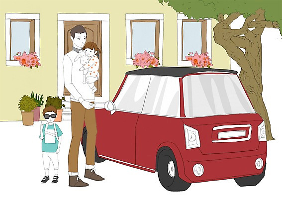 주간 PSD 나무 식물 여자 남자 꽃 화분 어린이 이동 일러스트 창문 가족 자동차 출입구 주택 사람 성인 야외 선글라스 문 외출 집앞 국내일러스트 자연요소 안경 육상교통 컨셉 관계 건물 파일형식