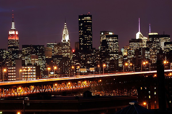 포토 JPG 해외풍경 건축물 야경 아메리카 빌딩 사람없음 야외 빛 도시풍경 고층빌딩 미국 도시 도심 뉴욕 맨해튼 가교 국내포토 해외 건축 북아메리카 풍경 건물 야간 대륙 파일형식 풍경_경치