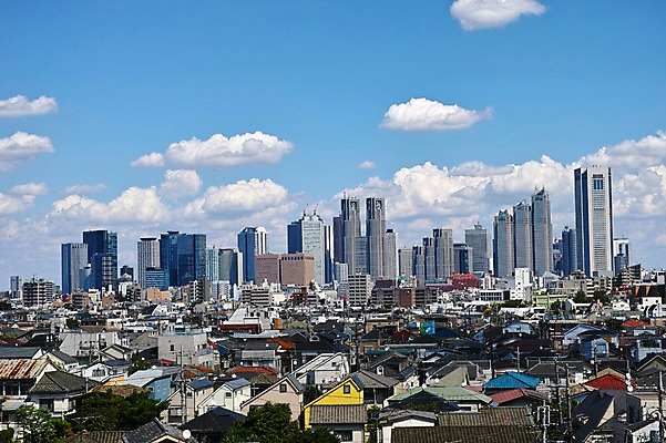 포토 JPG 구름 해외풍경 건축물 하늘 주택 풍경 빌딩 사람없음 야외 도시풍경 일본 도시 도심 도쿄 신주쿠 국내포토 자연요소 해외 건축 아시아 건물 파일형식