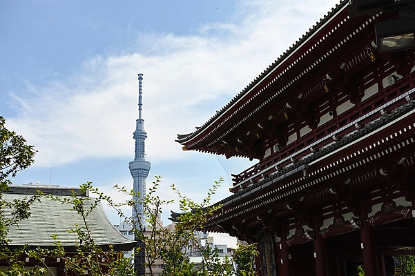 포토 JPG 주간 구름 해외풍경 건축물 고건축 하늘 풍경 사람없음 야외 도시풍경 탑 일본 도시 사찰 사원 일본건축 아사쿠사 국내포토 자연요소 해외 건축 아시아 비즈니스 종교건축 동양건축 파일형식