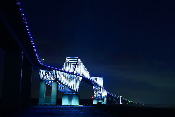 포토 JPG 해외풍경 건축물 바다 야경 조명 사람없음 야외 빛 도시풍경 일본 도시 도쿄 가교 국내포토 해외 건축 아시아 풍경 야간 파일형식 풍경_경치