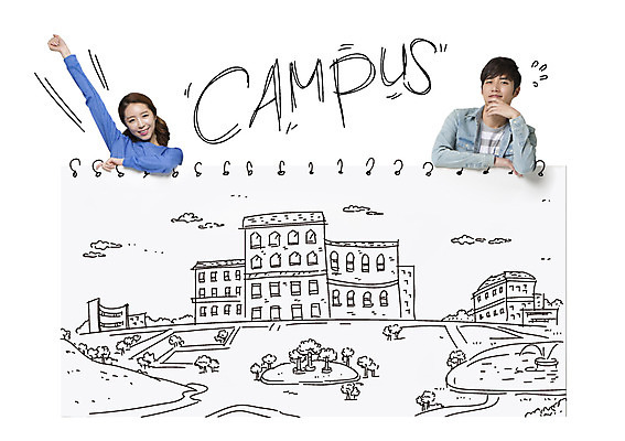 편집 편집이미지 여자 교육 남자 대학생 백그라운드 포토일러 서기 사람 동양인 상반신 성인 두명 앞모습 한국인 스케치북 디지털합성 대학교 합성 성인만 이미지편집 AI파일 학생 뷰포인트 학교 모션 학용품 인종 파일형식 벡터