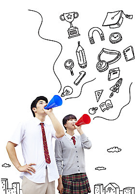 편집 편집이미지 1 여자 남자 교복 학사모 전구 청소년 포토일러 서기 들기 사람 동양인 상반신 두명 건물 앞모습 연필 확성기 외침 한국인 트로피 메달 청소년교육 디지털합성 합성 십대만 이미지편집 AI파일 모자_잡화 건축물 옷 교육 뷰포인트 졸업 모션 학용품 인종 필기구 소리 상_우승 상_상패 파일형식 벡터