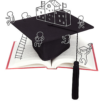 편집 편집이미지 교육 백그라운드 학사모 사다리 학교 포토일러 사람모양 사람 여러명 책 디지털합성 합성 이미지편집 AI파일 모양 모자_잡화 다수 졸업 도구 파일형식 벡터