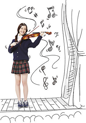 전신 외국인 편집 편집이미지 학생 여자 교복 악기 백그라운드 연주 음표 청소년 놀이 포토일러 한명 서기 미소 들기 사람 동양인 앞모습 무대 바이올린 디지털합성 합성 연주회 여자만 여자한명만 십대만 십대여자만 십대여자한명만 이미지편집 AI파일 1 기호 옷 음악 뷰포인트 모션 현악기 표정 인종 음악회 파일형식 벡터