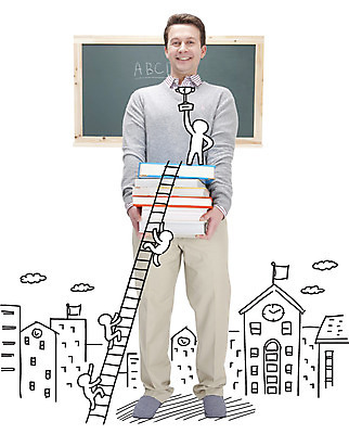 전신 서양인 외국인 편집 편집이미지 남자 백그라운드 사다리 학교 포토일러 서기 미소 들기 사람 여러명 성인 건물 앞모습 책 칠판 정상 트로피 디지털합성 합성 남자만 성인남자만 성인만 이미지편집 AI파일 건축물 교육 뷰포인트 다수 모션 표정 인종 도구 상_우승 파일형식 벡터