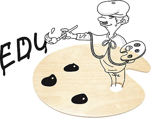 편집 편집이미지 교육 남자 백그라운드 포토일러 한명 서기 들기 사람 상반신 그리기 팔레트 디지털합성 그림 합성 화가 남자만 남자한명만 이미지편집 AI파일 직업 1 모션 파일형식 벡터