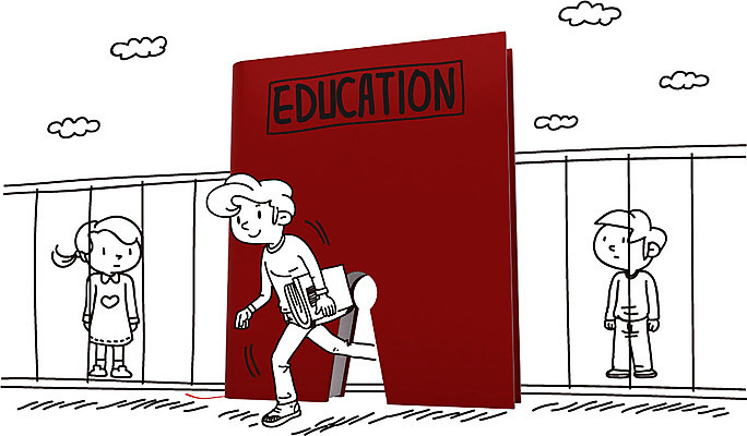 전신 편집 편집이미지 여자 교육 남자 백그라운드 포토일러 서기 들기 사람 책 세명 걷기 디지털합성 합성 열쇠구멍 이미지편집 AI파일 모션 파일형식 벡터