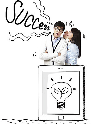 편집 편집이미지 여자 남자 백그라운드 전구 포토일러 성공 서기 사람 동양인 상반신 성인 두명 앞모습 옆모습 태블릿 새싹 팔짱 놀람 한국인 디지털합성 합성 성인만 이미지편집 AI파일 식물 감정 뷰포인트 컨셉 모션 표정 인종 전자제품 스마트기기 파일형식 벡터