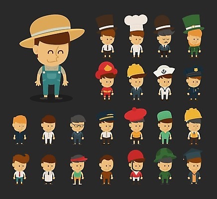 EPS 해외이미지 직업 캐릭터 학생 유니폼 일러스트 비즈니스 노동자 사람 소년 친구 세트 여행객 요리사 인포그래픽 간호사 의사 비즈니스맨 엔지니어 경찰 농부 파일럿 만화 목사 상인 예술가 해군 선원 육군 지휘자 해적 병정 외과 탐정 책임자 변호사 광부 경영 고립 주자 해외202004 해외일러스트 일러캐릭터 옷 남자 어린이 의학 관계 군대 병원 음악가 의료진 직장인 기술자 성직자 도둑 파일형식 벡터 이미지허브