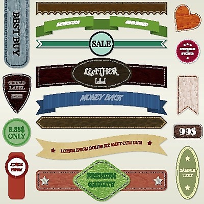 EPS 해외이미지 리본 스티커 일러스트 사람없음 세트 라벨 해외202004 해외일러스트 프레임 파일형식 벡터 이미지허브